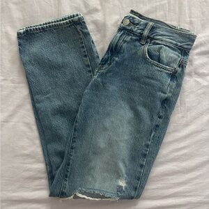 Pacsun Medium Blue Distressed Boyfriend Jeans